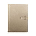 ブルーシンシア BLUE SINCERE 本革 A4 ノートカバー スリム 2冊収納 手帳 ほぼ日手帳 大学ノート メモ帳 (グレージュ)