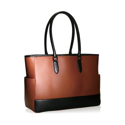 ブルーシンシア BLUE SINCERE 本革 バイカラートートバッグ / Ludus - ルードス -（レトロキャメル×ロイヤルブラック）