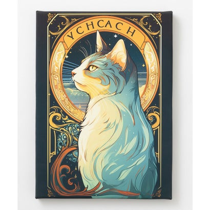 エモニーク emonique 猫 デザイン 世界の名画 壁掛け アートキャンバス （その他13）