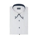 トーキョーシャツ TOKYO SHIRTS 【Layered Cool】 ボタンダウン 半袖 形態安定 ワイシャツ (ネイビー)