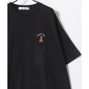 ラザル Lazar アニマル柄 犬 猫 ロゴ 半袖 Tシャツ レディース メンズ (ブラック系その他2)