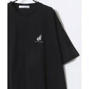 ラザル Lazar アニマル柄 犬 猫 ロゴ 半袖 Tシャツ レディース メンズ (ブラック)
