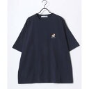 ラザル Lazar アニマル柄 犬 猫 ロゴ 半袖 Tシャツ レディース メンズ (ブルー系その他)
