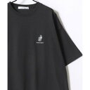 ラザル Lazar アニマル柄 犬 猫 ロゴ 半袖 Tシャツ レディース メンズ (グレー系その他)