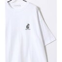 ラザル Lazar アニマル柄 犬 猫 ロゴ 半袖 Tシャツ レディース メンズ (ホワイト系その他3)