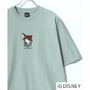 ディズニー Disney ミッキー ズートピア ベイマックス リロ&スティッチ ルシファー キャラクター 半袖 Tシャツ (グリーン系その他)