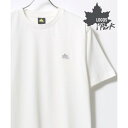 ロゴス LOGOS ワンポイント刺繍 半袖 Tシャツ レディース メンズ (オフホワイト)