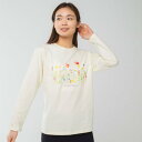 ロングライフアンドハピネス Longlife & Happiness ワイルドフラワー コットン ロングスリーブティー (CREAM)