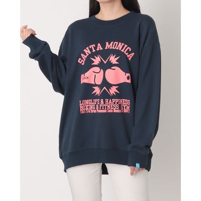 ロングライフアンドハピネス Longlife & Happiness Santa Monica Boxing Gym クルースウェットシャツ ..