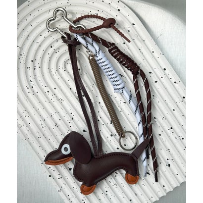 ヴィータフェリーチェ VitaFelice ダックス＆コードミックスチャームダックスフンドのバッグチャーム （CHOCO）