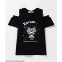 マックハウス Mac-House サンリオキャラクターズ クロミ 肩あきTシャツ (ブラック)