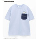 マックハウス Mac-House ポケット付きプリントTシャツ (サックス)