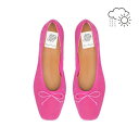 【25SS】【レイン対応】エマ フランシス Emma Francis フラット バレエシューズ (ピンク レザースエード)