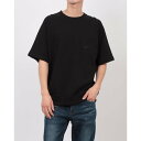ナンバーナイン NUMBER (N)INE FIRM COTTON RAGLAN SHORT SLEEVE POCKET SWEATSHIRT / ファーム コットン ラグラン ショートスリーブ ポケット スウェット (ブラック)