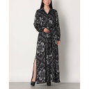 リナシメント RINASCIMENTO 手描きペーズリーマキシシャツワンピース (var.Nero)