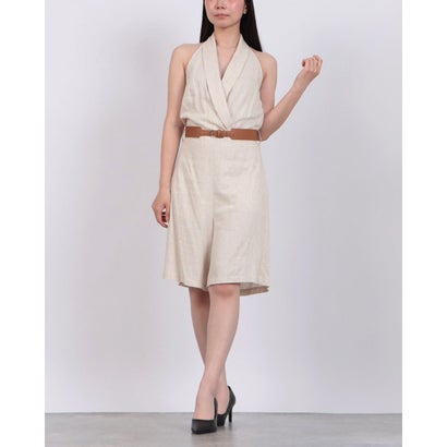リナシメント RINASCIMENTO リネンショールカラーオールインワン (Beige Chiaro) リナシメント RINASCIMENTO リネンショールカラーオールインワン (Beige Chiaro)