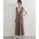 オンワンズオン On One's Own ワイドレッグリラックスジャンパーパンツ・つなぎ・サロペット (MOCHA)