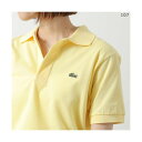 LACOSTE ポロシャツ L1212 半袖 鹿の子 (107/jaune/イエロー)