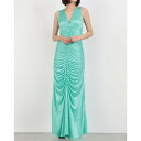 デニーローズ DENNY ROSE シャーリングデザインマキシOP (AQUA GREEN)