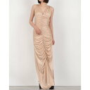 デニーローズ DENNY ROSE シャーリングデザインマキシOP (BEIGE)