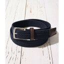 テットオム TETE HOMME 35mmゴムメッシュベルト (ネイビーブルー)