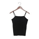 ドゥ アルシーヴ DOUX ARCHIVES カップ付きニットキャミ (BLK)