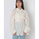 アルシーヴ archives ギャザースリーブシャツ×ビスチェSET (IVO)