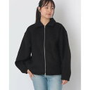 フェピュール feepur ブークレダブルジップブルゾン (BLK)