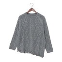 フェピュール feepur ケーブルプルオーバー (GRY)
