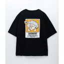 マックハウス Mac-House 天竺発泡ロゴTシャツ (ブラック)