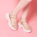 シーエス ティーアンドピー csT&P キルティング 面ファスナーストラップサンダル (ピンク(072))