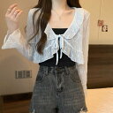 ダイヤモンドハーツ Diamond Hearts 【訳あり新品】小花柄シアーカーディガン (ホワイト)