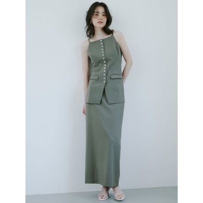 アニュアンス anuans スラブナローセットアップ (KHAKI GREY) アニュアンス anuans スラブナローセットアップ (KHAKI GREY)