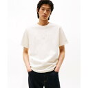 トミー ヒルフィガー TOMMY HILFIGER ピケインターロックエンボスTシャツ (ホワイト)
