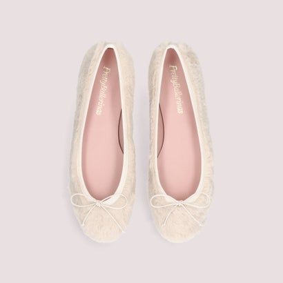 プリティ・バレリーナ Pretty Ballerinas NICOLE faux fur / ニコル フォーファー バレエシューズ （PERLA-CAOLIN）