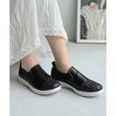 アドット adottona 【軽量】アシメグリッタースリッポン (BLK)