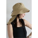 ボンジュールサガン BONJOUR SAGAN 撥水冷感ネックカバー付きバケットハット (BEIGE)