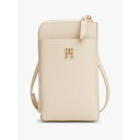 トミー ヒルフィガー TOMMY HILFIGER ストラップ付きフォーンウォレット (ベージュ)