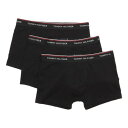 トミー ヒルフィガー TOMMY HILFIGER 3P ロゴトランクス【返品不可商品】 (ブラック)