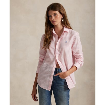 ポロ ラルフ ローレン POLO RALPH LAUREN クラシック フィット ストライプド コットンリネン シャツ (650ピンク) ポロ ラルフ ローレン POLO RALPH LAUREN クラシック フィット ストライプド コットンリネン シャツ (650ピンク)