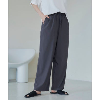 【接触冷感】 イージーワイドパンツ