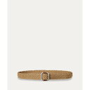 ローレン ラルフ ローレン LAUREN RALPH LAUREN スライドバックル ウーブン コットン ベルト (101ナチュラル)(4)