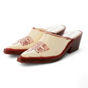 メリッサ melissa MELISSA TEXAS MULE AD (RED/BEIGE)