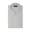トーキョーシャツ TOKYO SHIRTS 【ストレッチ】 ボタンダウン 半袖 形態安定 ニットシャツ (ブラウン)