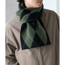フレッドペリー FRED PERRY 【正規品】BRUSHED ARGYLE SCARF C1133 (ブラック)