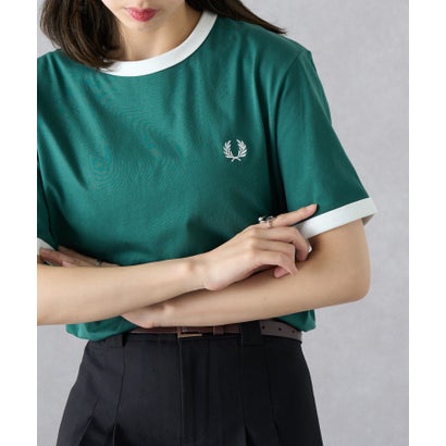 フレッドペリー FRED PERRY 【正規品】RINGER T-SHIRT M3519 （グリーン）