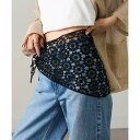 マガジンデモードオンジェナ MAGASIN DE MODE Onjna ヘッドレススカーフ フラワーバブーシュカ OSWY (ブラック)