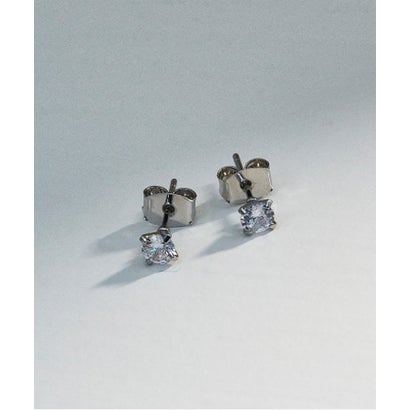 メゾンブリーズ MAISON BREEZE ピアス ニッケルフリー 4mm 4本爪 キュービックジルコニア ポストピアス..