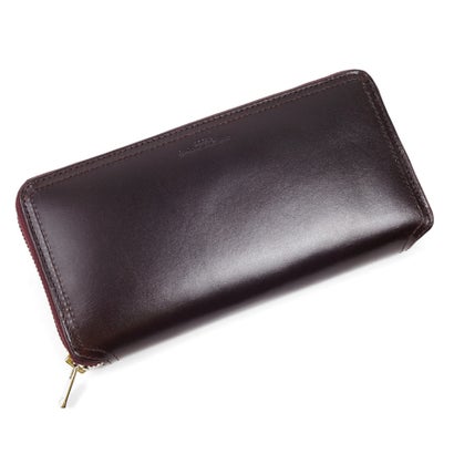 ジョヤ JOYA サドルレザーラウンドジップ長財布 （チョコ）