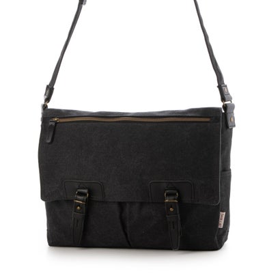 ハンプコウボウ 帆布工房 VINTAGE2 横型ショルダーバッグ （035.ブラック）